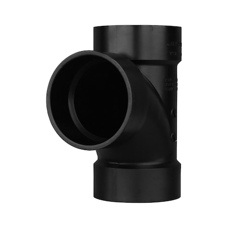 Charlotte Pipe And Foundry 4 in. Sanitary Tee Black 43439